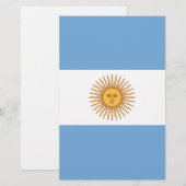Vlag van Argentinië Briefpapier (Voorkant / Achterkant)