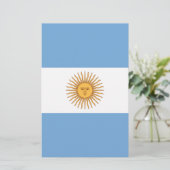 Vlag van Argentinië Briefpapier (Staand voorkant)