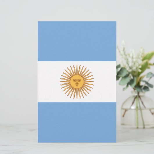 Vlag van Argentinië Briefpapier (Staand voorkant)