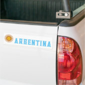 Vlag van Argentinië Bumpersticker (Op Truck)