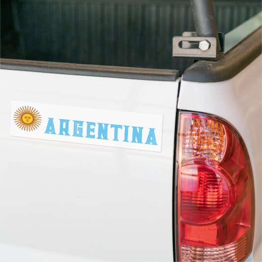 Vlag van Argentinië Bumpersticker (Op Truck)