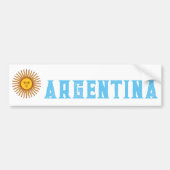 Vlag van Argentinië Bumpersticker (Voorkant)