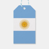 vlag van Argentinië Cadeaulabel (Achterkant)
