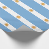 Vlag van Argentinië Cadeaupapier (Hoek)