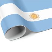 Vlag van Argentinië Cadeaupapier (Rol Hoek)