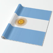 Vlag van Argentinië Cadeaupapier (Uitgerold)
