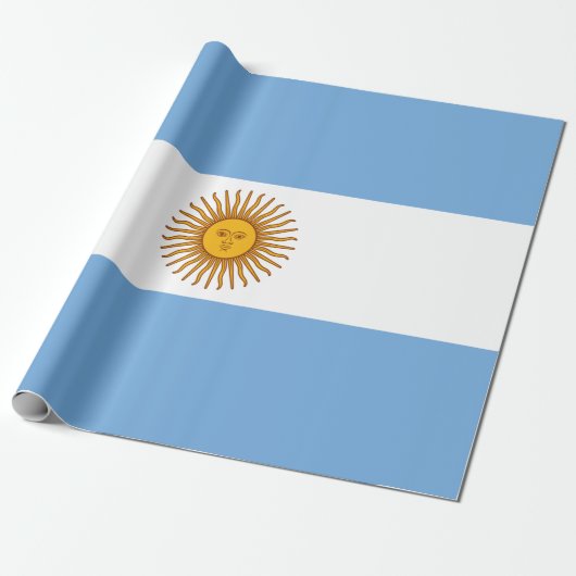 Vlag van Argentinië Cadeaupapier (Uitgerold)
