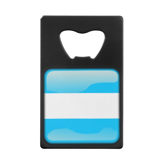 Vlag van Argentinië Creditkaart Flessenopener (Achterkant)