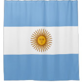 Vlag van Argentinië Douchegordijn (Voorkant)