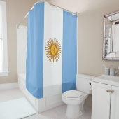 Vlag van Argentinië Douchegordijn (In situ)