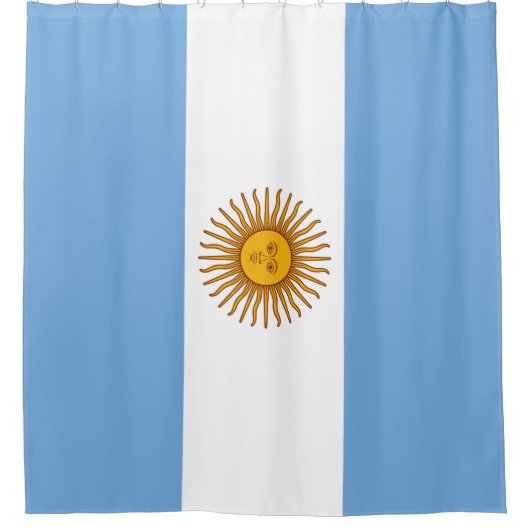 Vlag van Argentinië Douchegordijn (Voorkant)