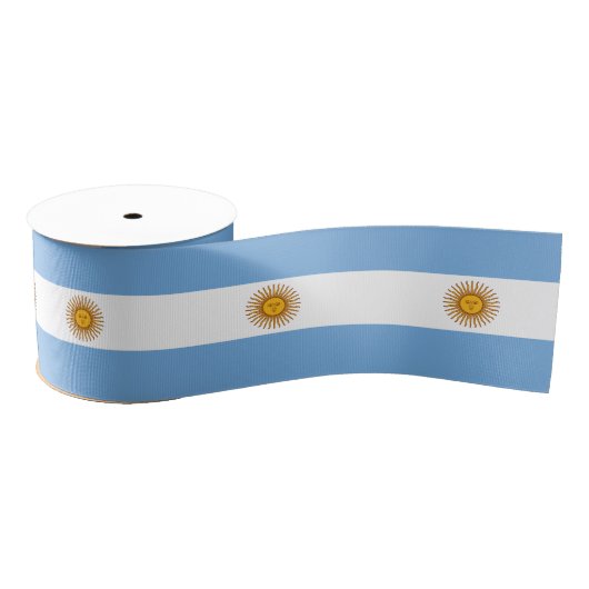 Vlag van Argentinië en Argentijnse visreizen, vaka Grosgrain Lint (Spoel)