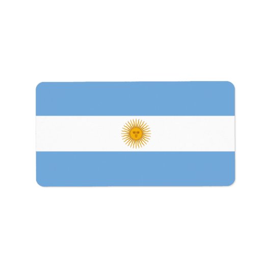 vlag van Argentinië Etiket (Voorkant)