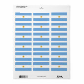 vlag van Argentinië Etiket (Full Sheet)