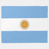 Vlag van Argentinië Fleece Deken (Voorkant (Horizontaal))