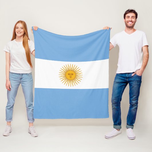 vlag van Argentinië Fleece Deken (In situ)
