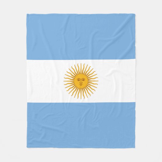 vlag van Argentinië Fleece Deken (Voorkant)