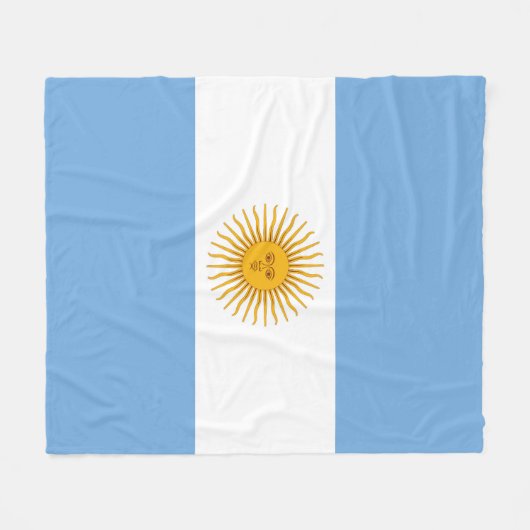 vlag van Argentinië Fleece Deken (Voorkant (Horizontaal))