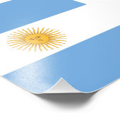 vlag van Argentinië Foto Afdruk (Hoek)