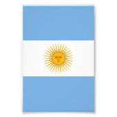 vlag van Argentinië Foto Afdruk (Voorkant)