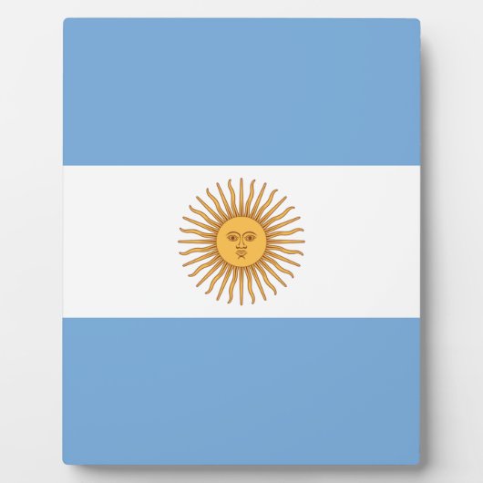 Vlag van Argentinië Fotoplaat (Voorkant)