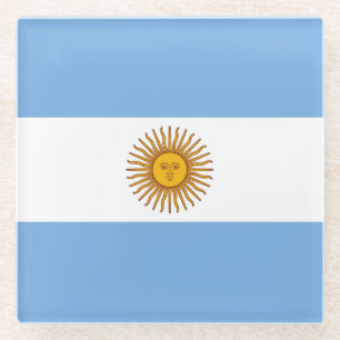 Vlag van Argentinië Glazen Onderzetter