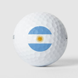 vlag van Argentinië Golfballen