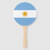 vlag van Argentinië Handwaaier (Achterkant)