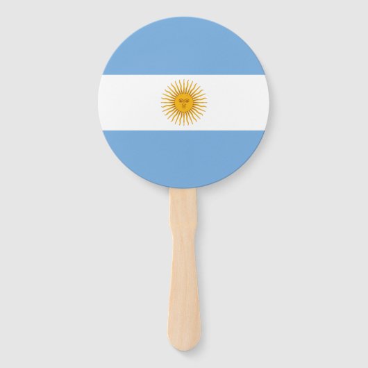 vlag van Argentinië Handwaaier (Achterkant)
