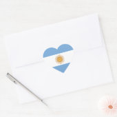 Vlag van Argentinië Hart Sticker (Envelop)