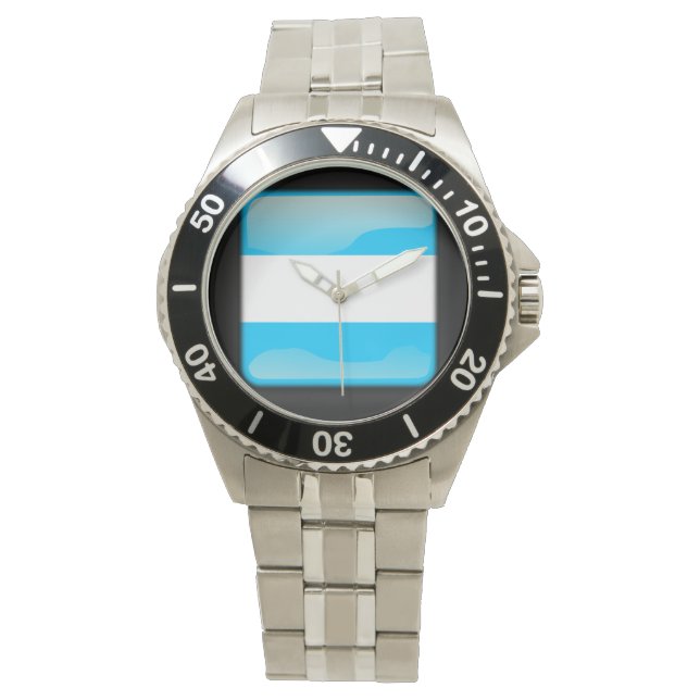 Vlag van Argentinië Horloge (Voorkant)