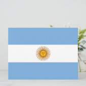 Vlag van Argentinië Kaart (Staand voorkant)