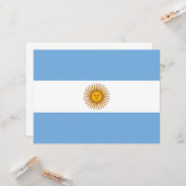 Vlag van Argentinië Kaart (Voorkant / Achterkant in situ)