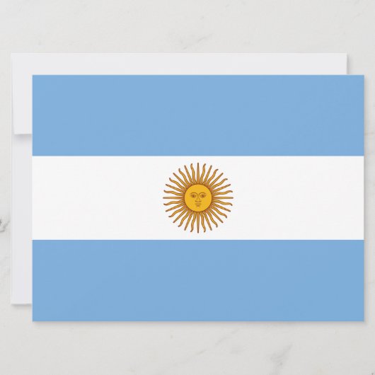 Vlag van Argentinië Kaart (Voorkant)