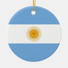 vlag van Argentinië Keramisch Ornament