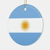 vlag van Argentinië Keramisch Ornament (Links)