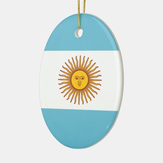 Vlag van Argentinië Keramisch Ornament (Links)
