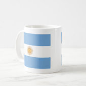 Vlag van Argentinië Koffiemok (Voorkant links)