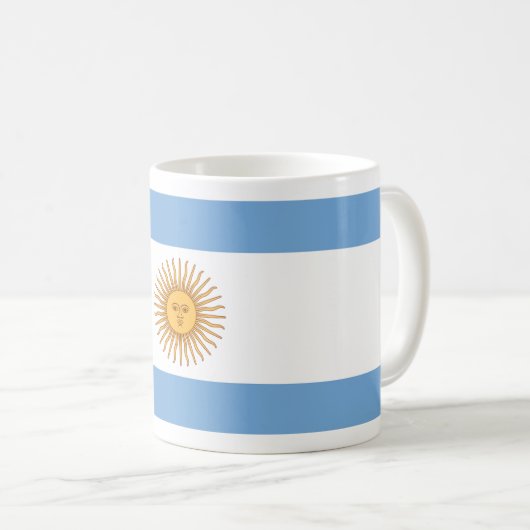 Vlag van Argentinië Koffiemok (Voorkant rechts)