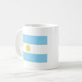 Vlag van Argentinië Koffiemok (Voorkant links)