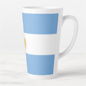 vlag van Argentinië Latte Mok (Rechts)