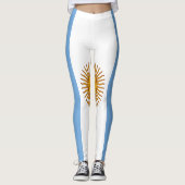 Vlag van Argentinië Leggings (Voorkant)