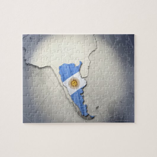 Vlag van Argentinië Legpuzzel (Horizontaal)