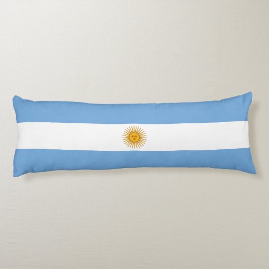 vlag van Argentinië Lichaamskussen (Achterkant)