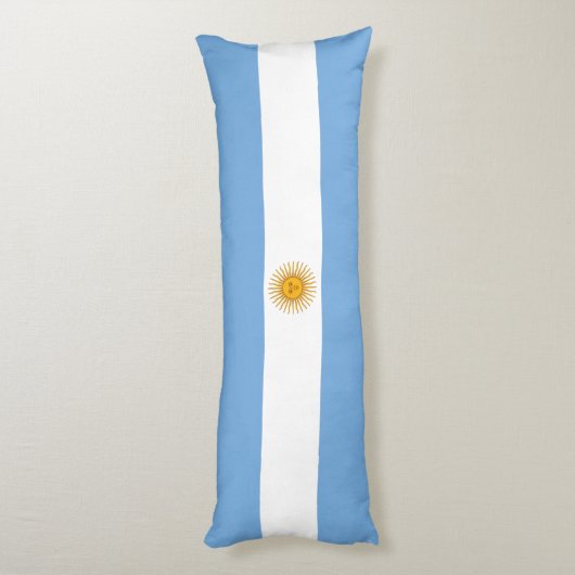 vlag van Argentinië Lichaamskussen (Achterkant (Verticaal))