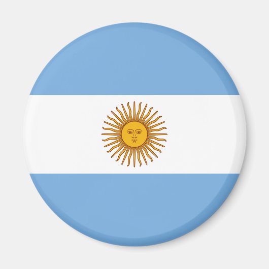 Vlag van Argentinië Magneet (Voorkant)