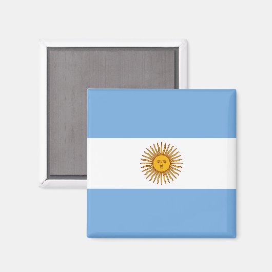 Vlag van Argentinië Magneet (Voorkant / Achterkant)
