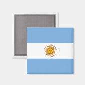 Vlag van Argentinië Magneet (Voorkant / Achterkant)