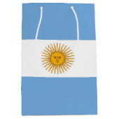 vlag van Argentinië Medium Cadeauzakje (Voorkant)
