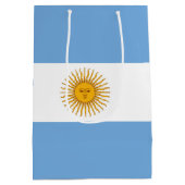 vlag van Argentinië Medium Cadeauzakje (Achterkant)